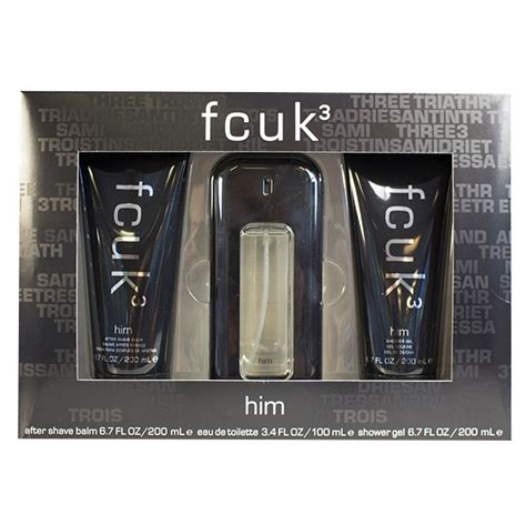 FCUK 3 After Shave 100ml Gift Set .